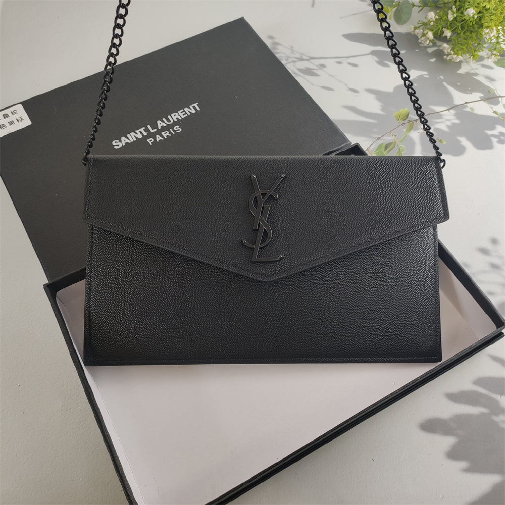 Replica YSL Grain de Poudre Uptown Chain Wallet