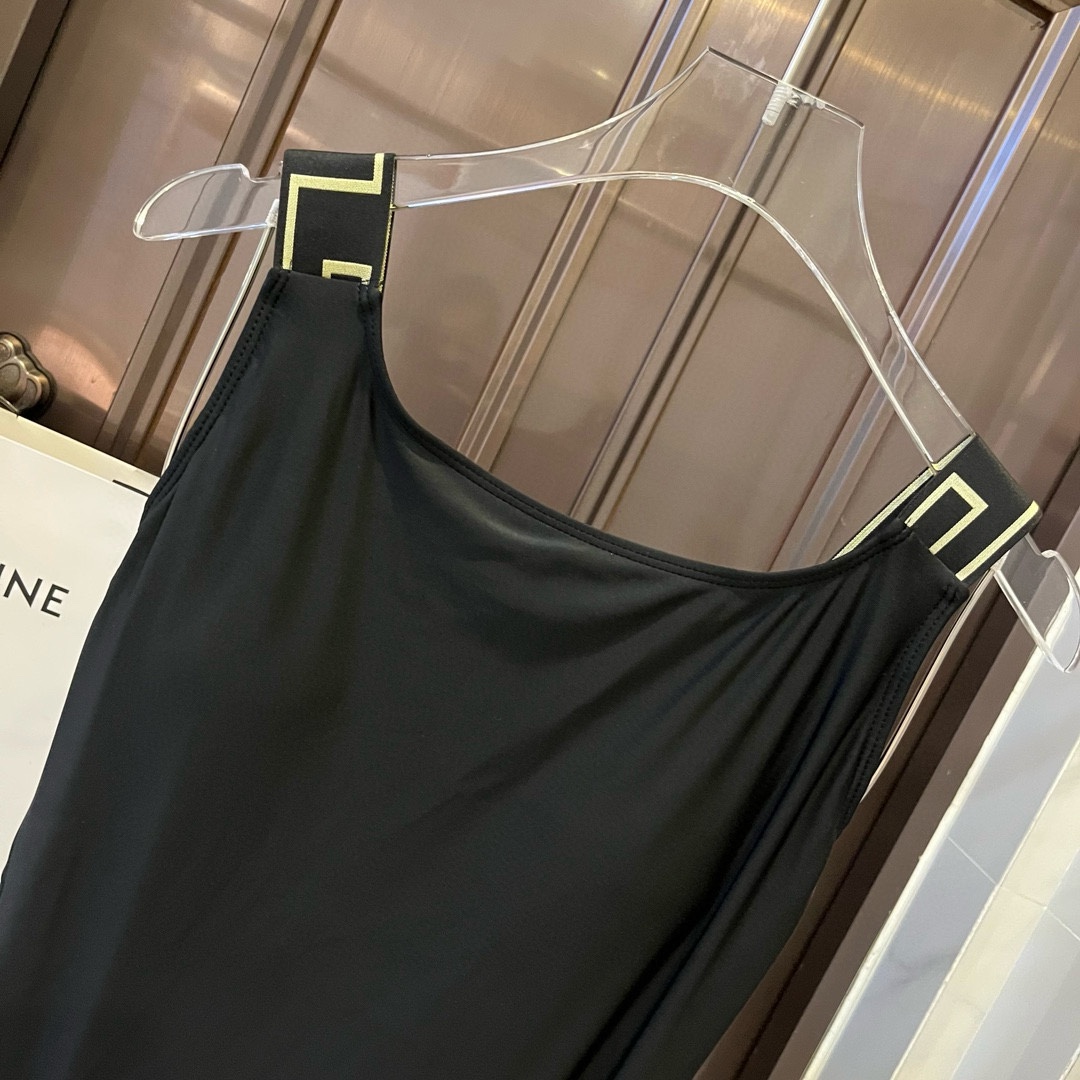 Versace one piece swimsuit.