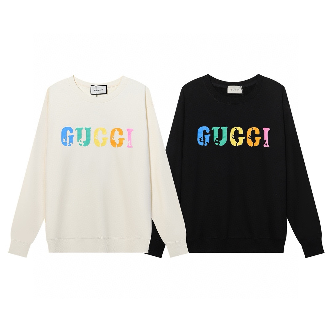 Replica GUCCI printed crew-neck hoodie