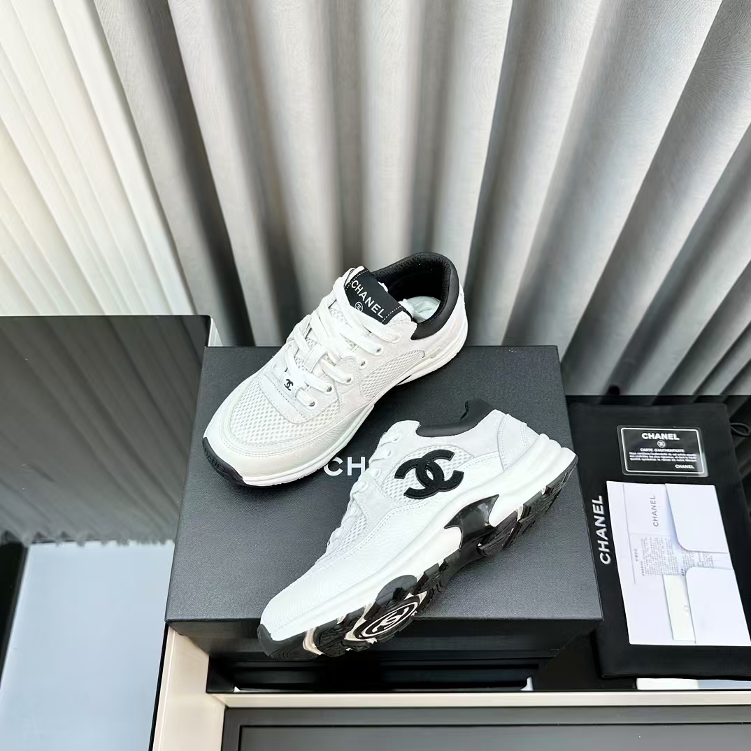 Chanel * SS woolen splicing casual sports shoes