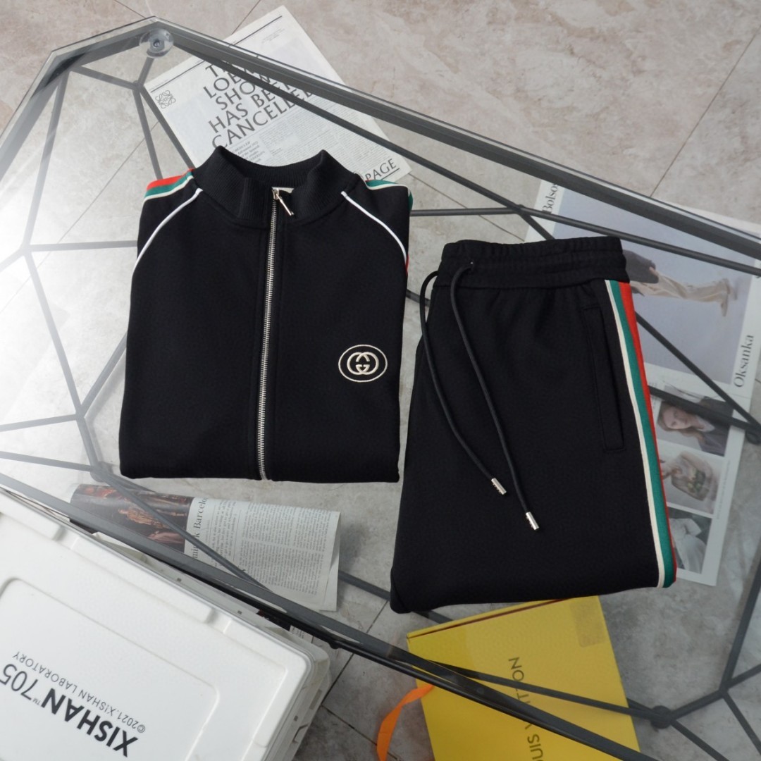 Replica Gucci classic double Glogo casual sweatpants
