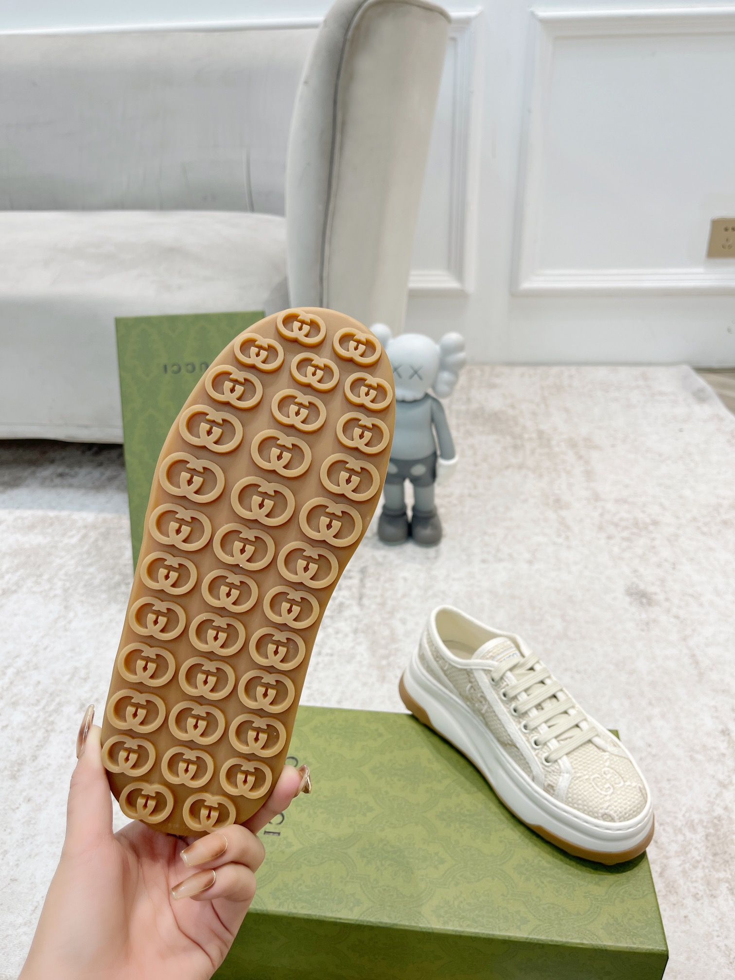 Gucci GG Printed Platform Sneakers for Women