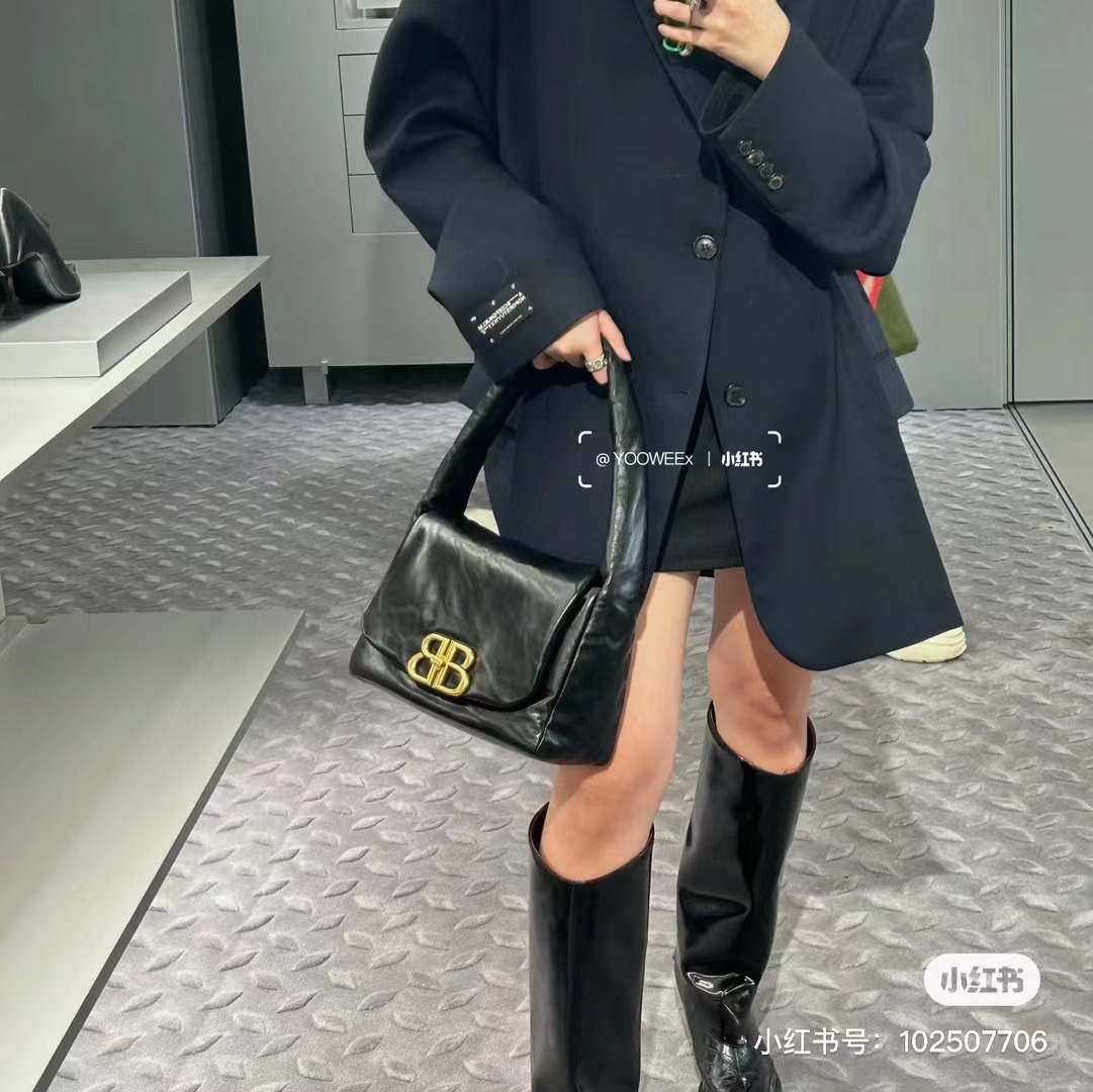 Balenciaga Monaco HOBO BB logo handbag