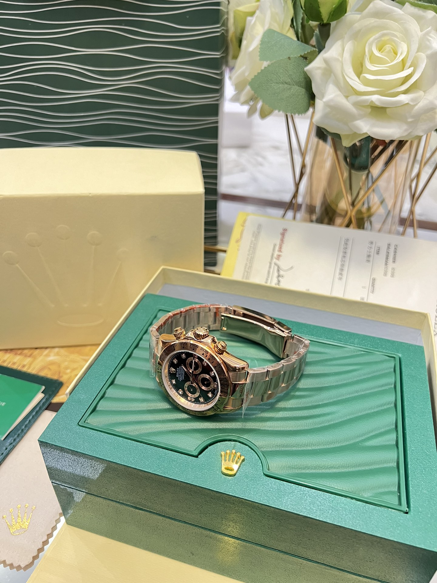 Replica Rolex Everose Gold Cosmograph Daytona 40 Watch