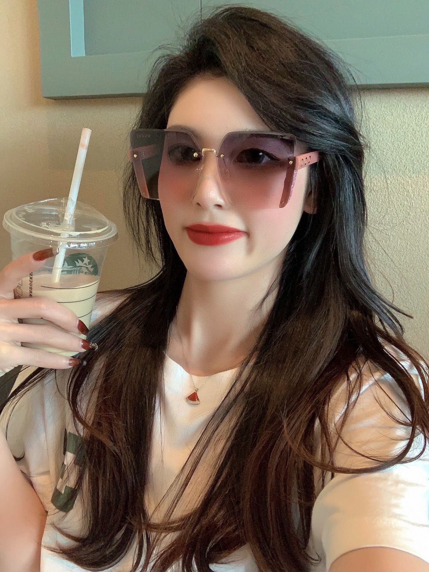 Gucci classic square frame glasses