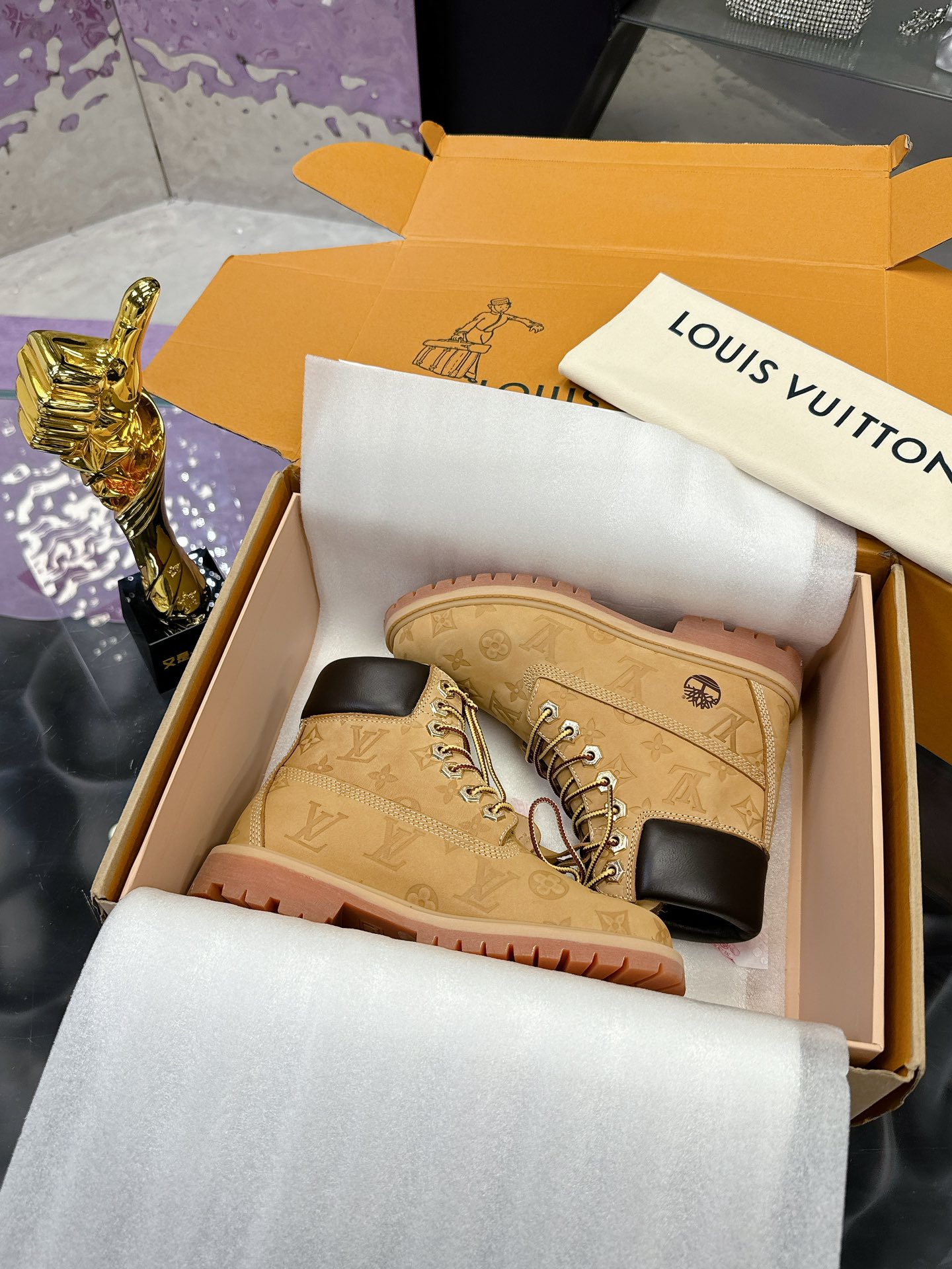 LV x Timberland  Monogram Short boots