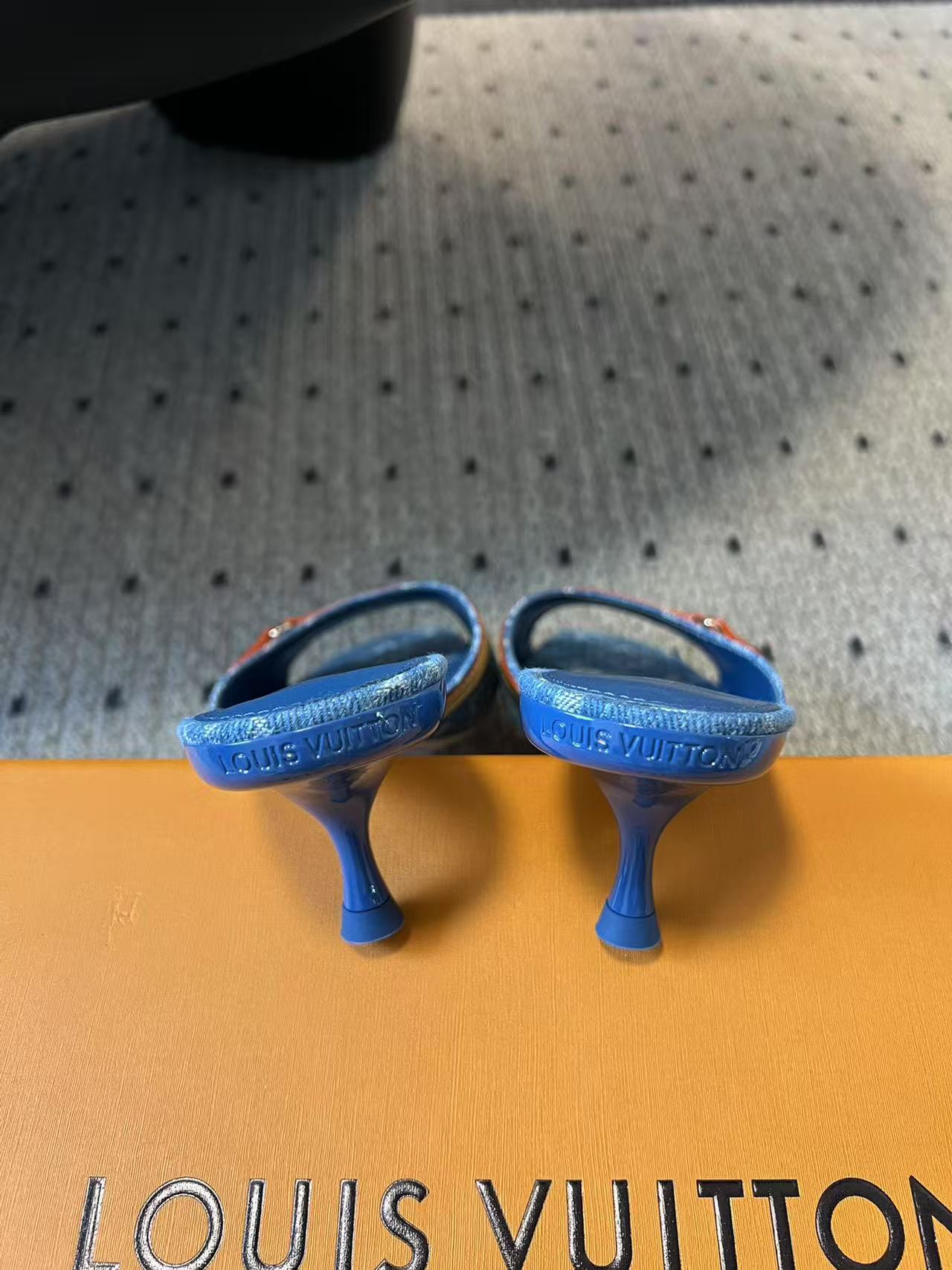 Louis Vuitton denim sandals