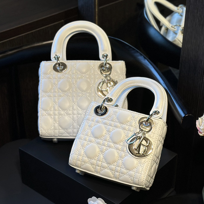 Dior Lady bag Silver buckle