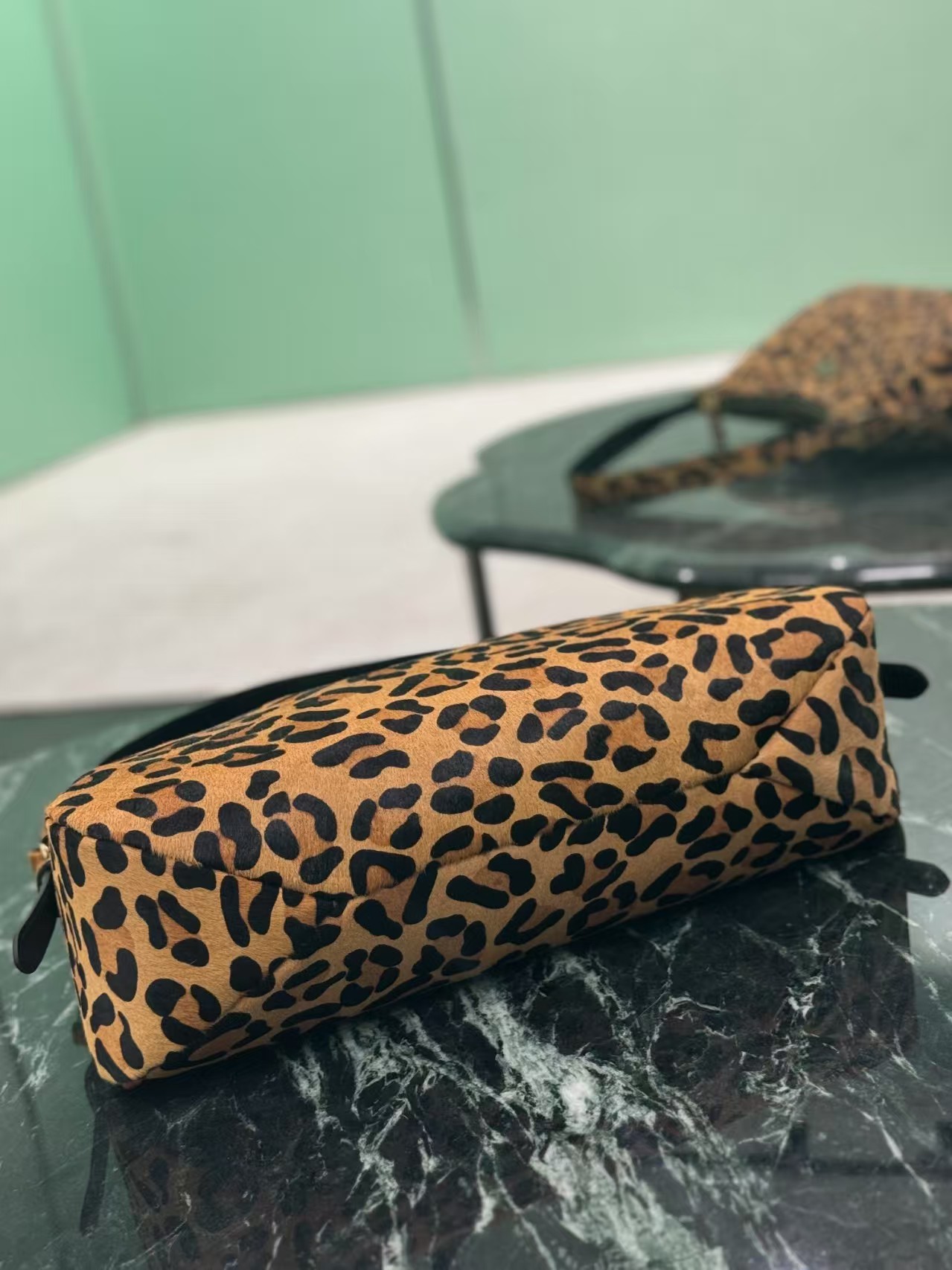 Top version Prada leopard print handbag