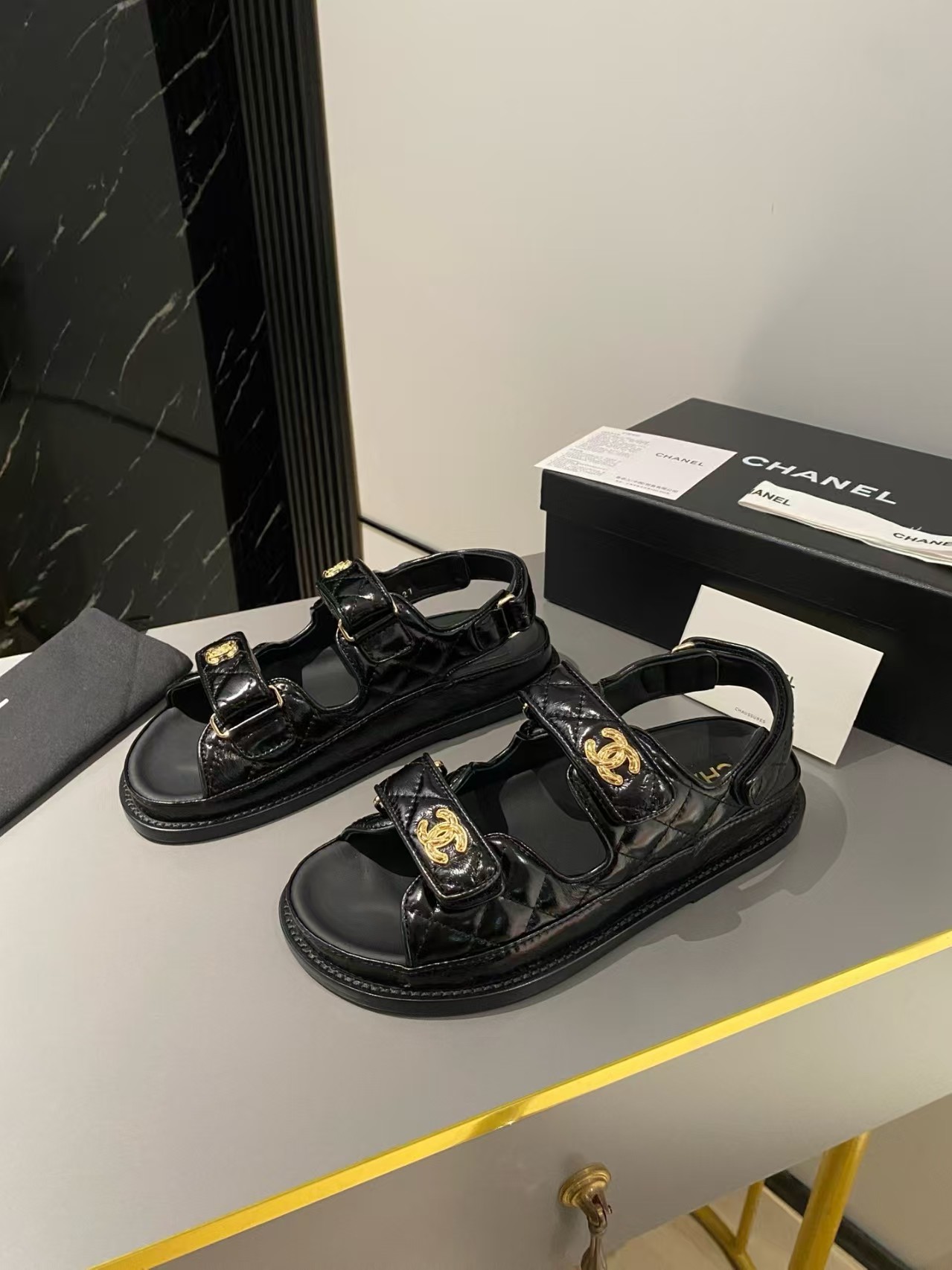 Chanel top version Classic Beach Shoes