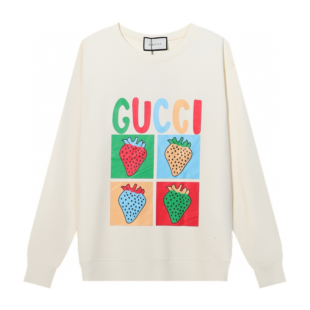 Replica GUCCI printed crew-neck hoodie