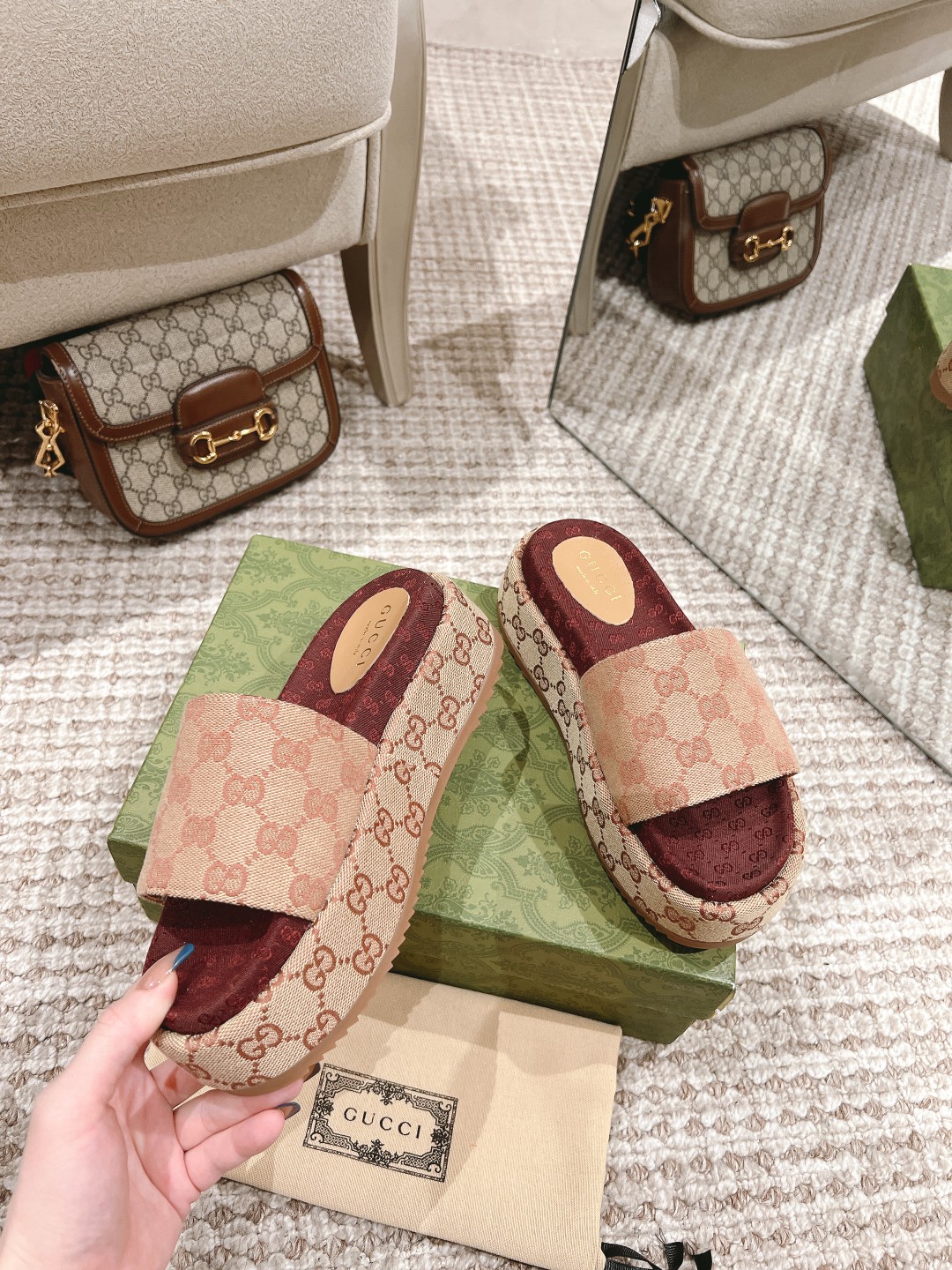 Gucci slipper 6 centimeters high