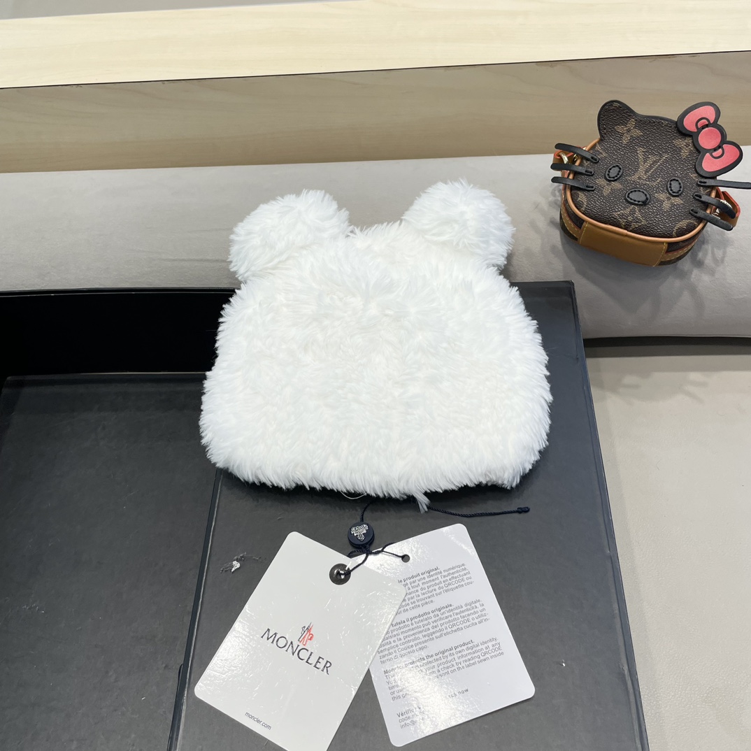 Moncler Little Bear Ears Plush Hat