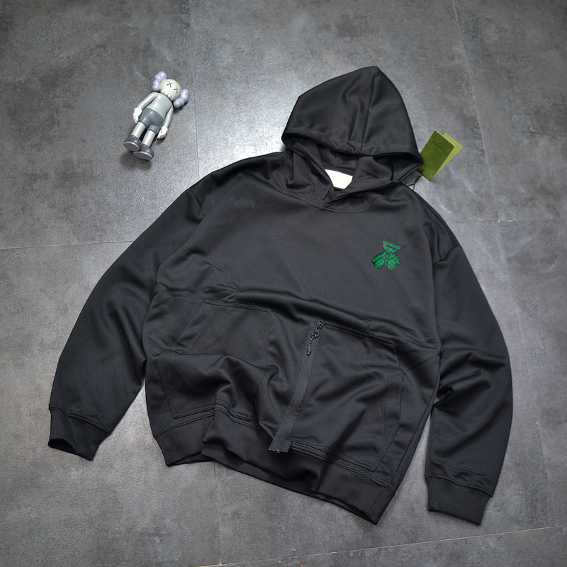 Replica GUCC Bear logo hoodie