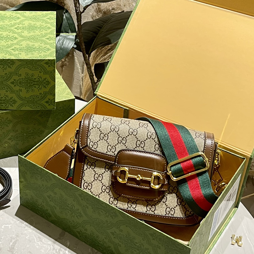 Gucci 1955 Horsebit Monogram saddle bag