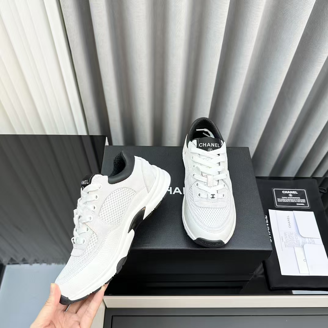 Chanel * SS woolen splicing casual sports shoes