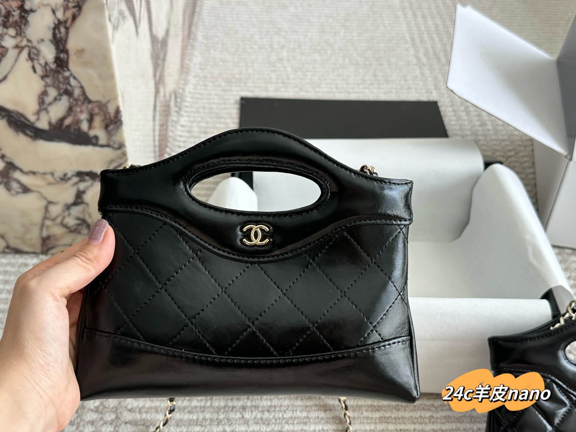 Chanel 31bag nano sheepskin handbag