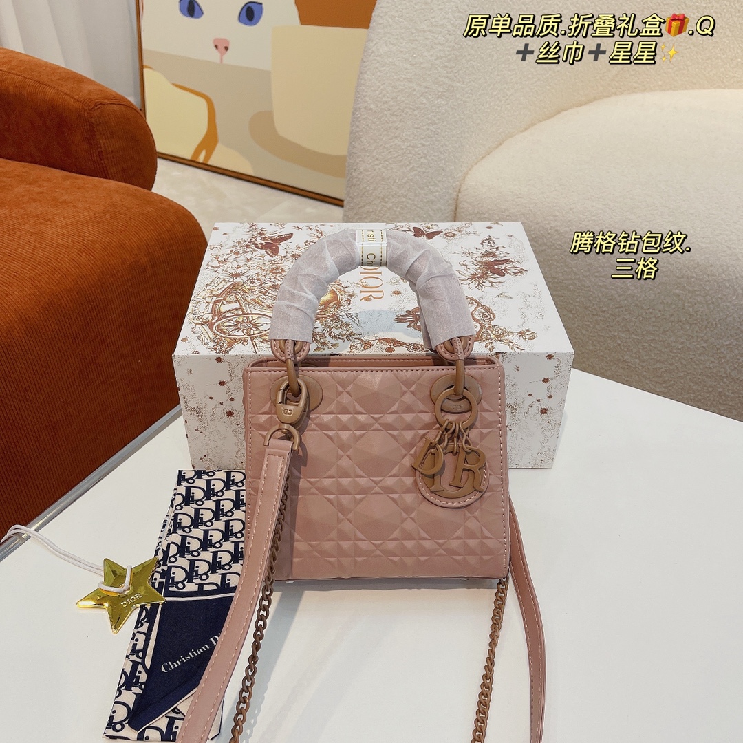 Dior D-lite lady tote handbag