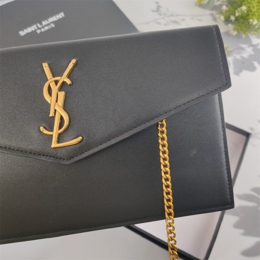 Replica YSL Grain de Poudre Uptown Chain Wallet