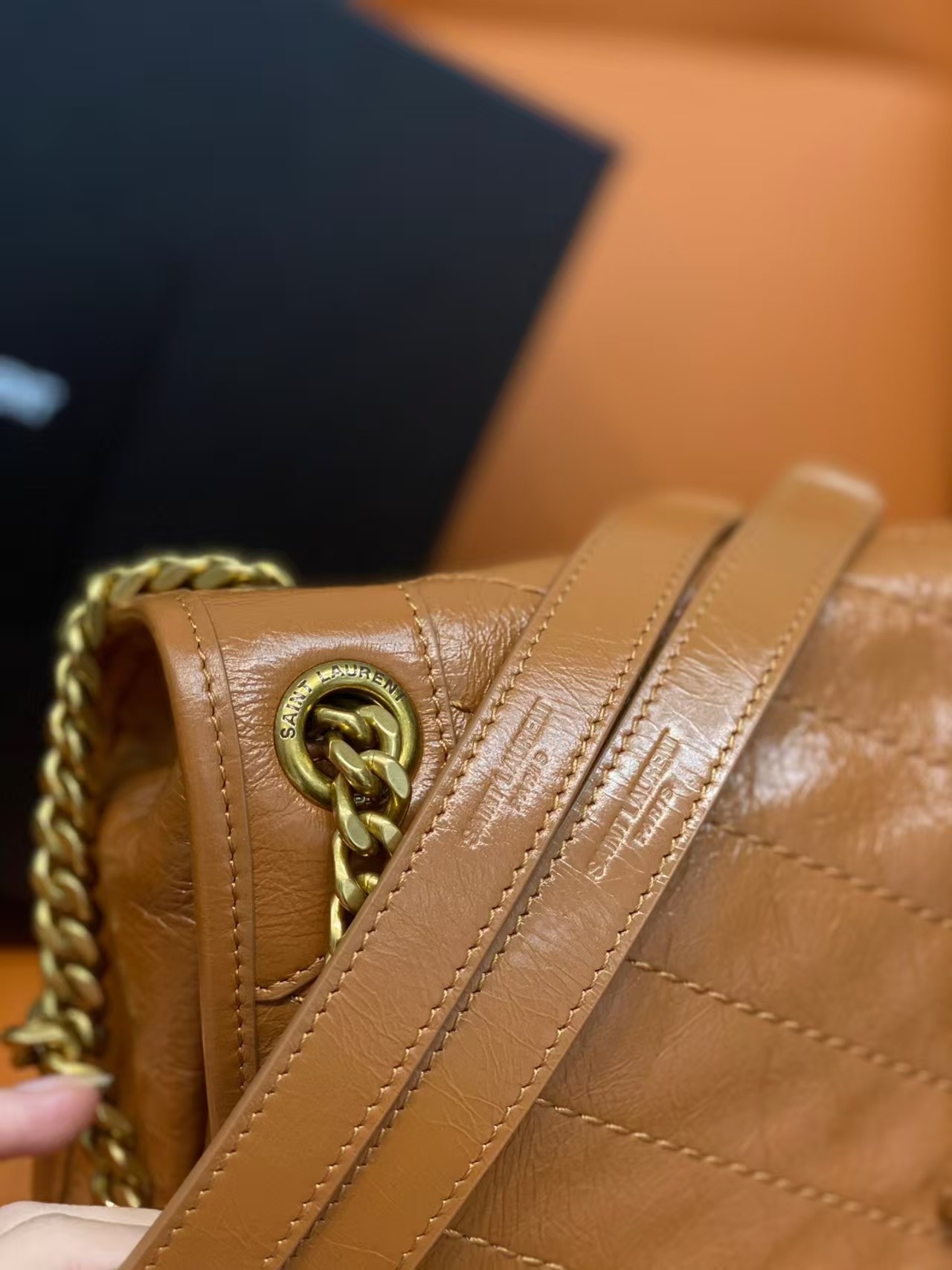 High version YSL shoulder bag