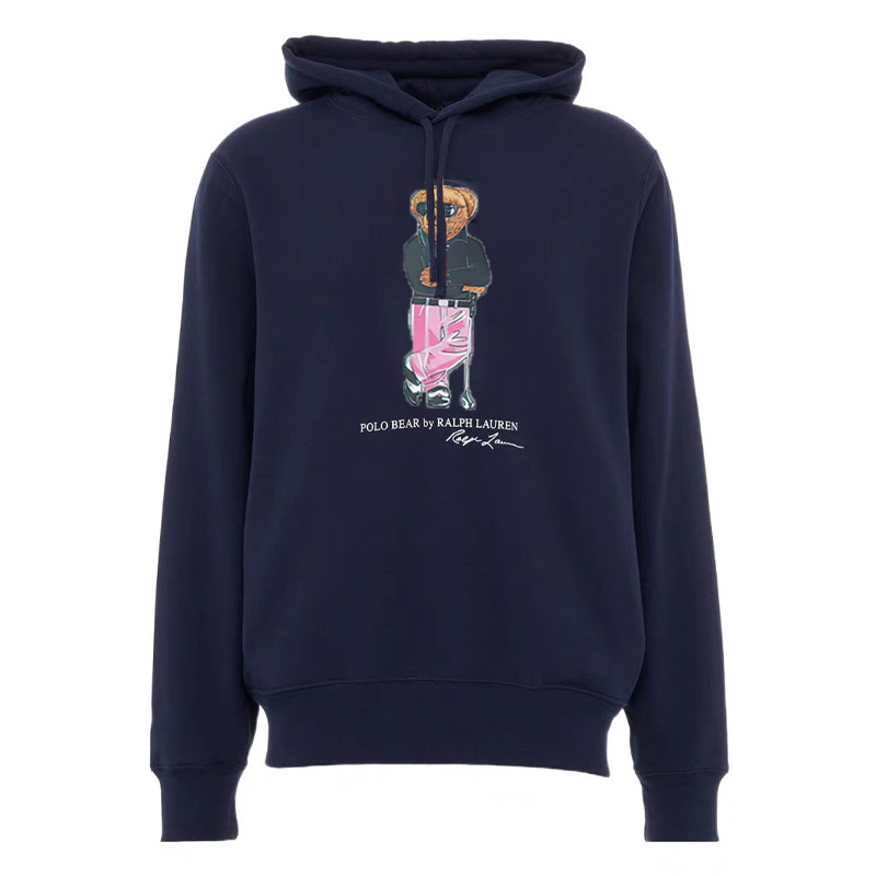24 year Polo Bear hooded Ralph Lauren bear pullover hooded fleece sweatshirt