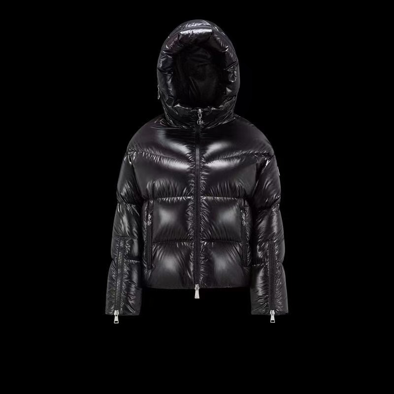 Moncler Black Short stylish letter down jacket