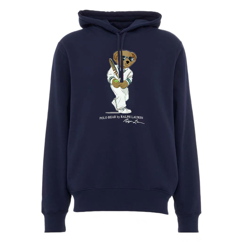 24 year Polo Bear hooded Ralph Lauren bear pullover hooded fleece sweatshirt