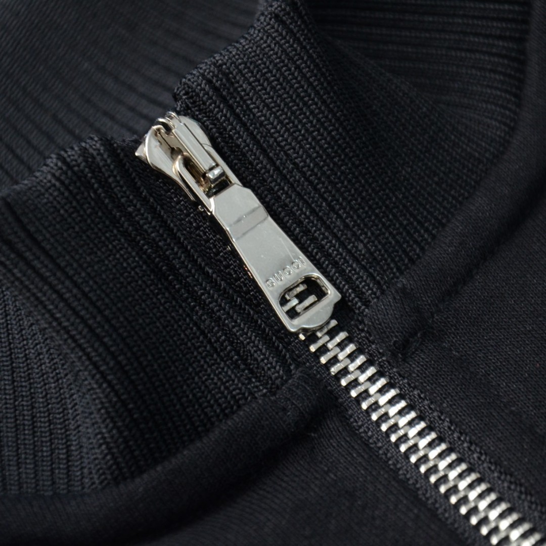 Replica Gucci classic Double GLogo with stand collar coat hoodie