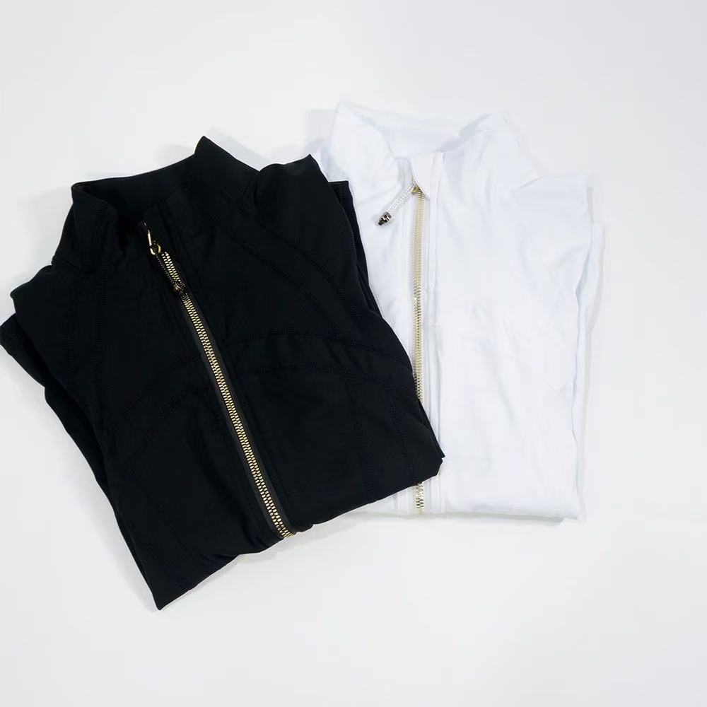 Lululemon gold zipper yoga wear