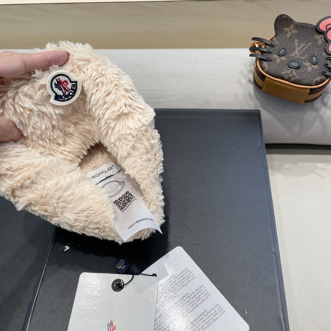 Moncler Little Bear Ears Plush Hat