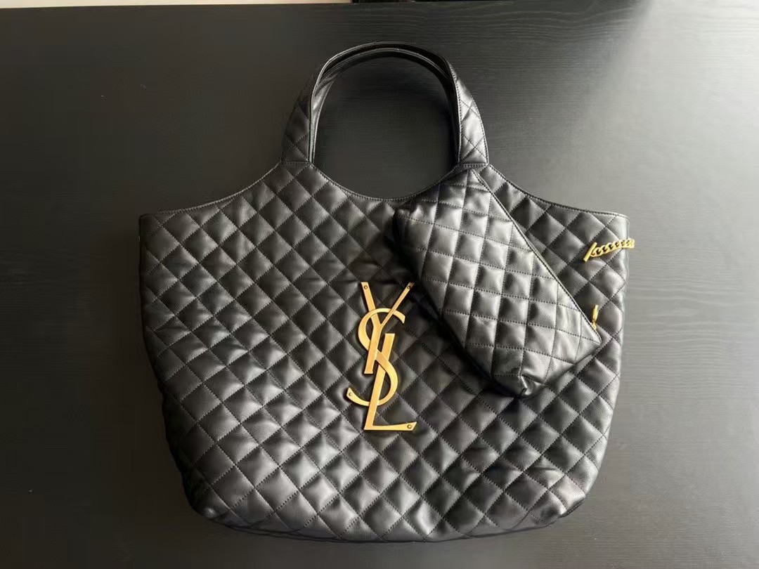 Top version YSL original leather handbag
