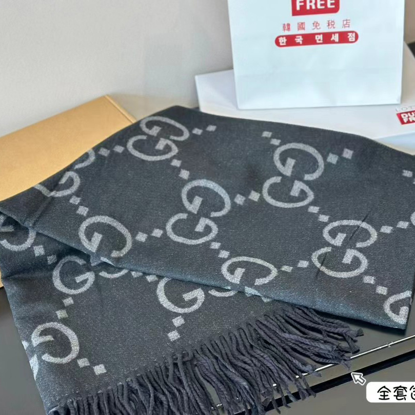 Replica Gucci Cashmere Scarf Unisex Warm Shawl Wrap Scarf