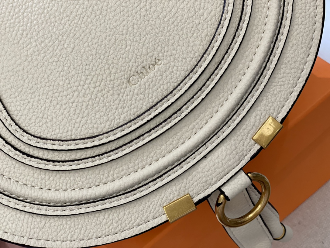 Replica CHLOE'   MARCIE Marcie Small leather shoulder bag with logo engraving