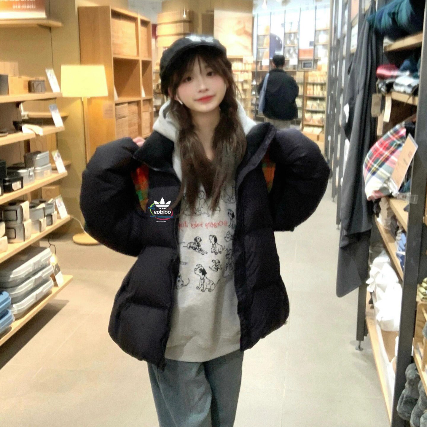 Adidas cotton jacket bread jacket