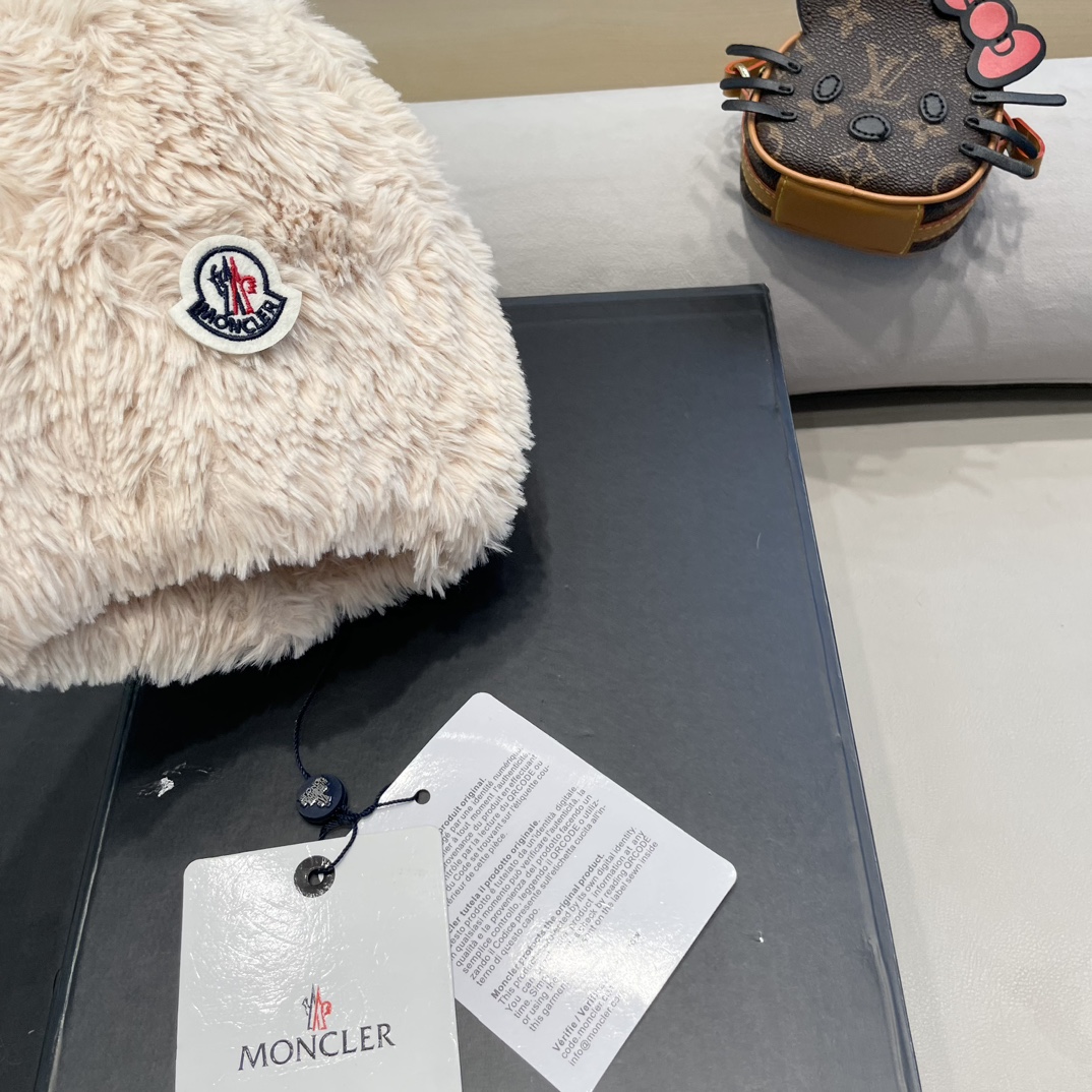 Moncler Little Bear Ears Plush Hat