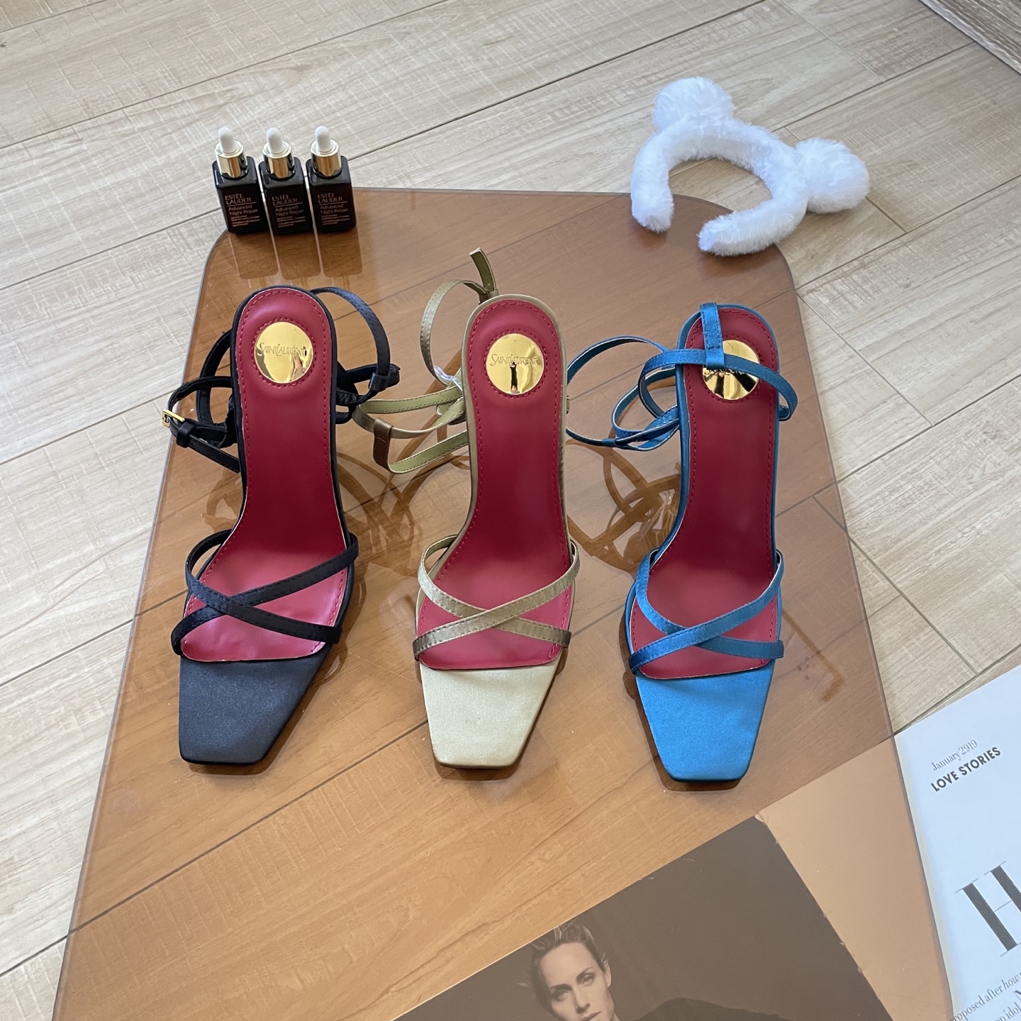 YSL Saint Laurent 25S-Top luxury metal high-heeled sandals