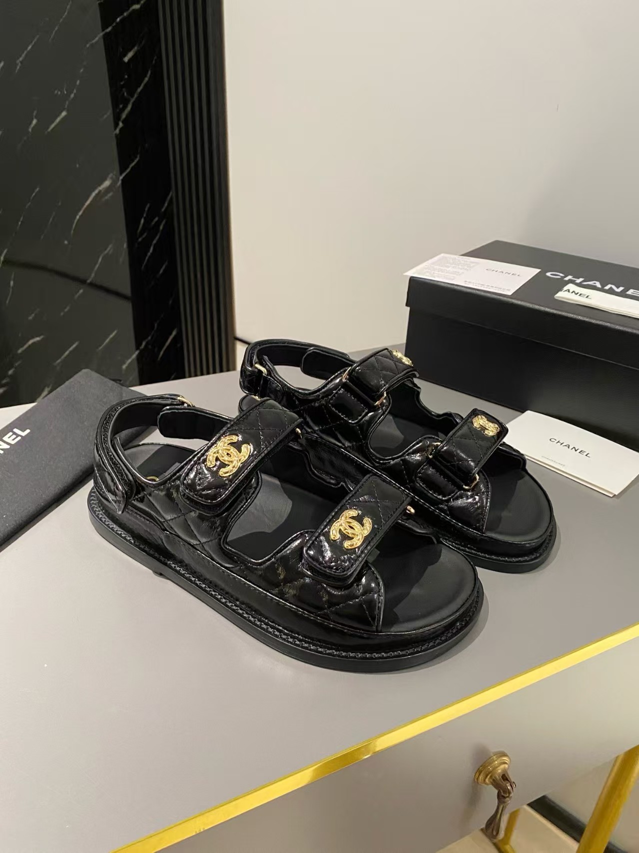 Chanel top version Classic Beach Shoes