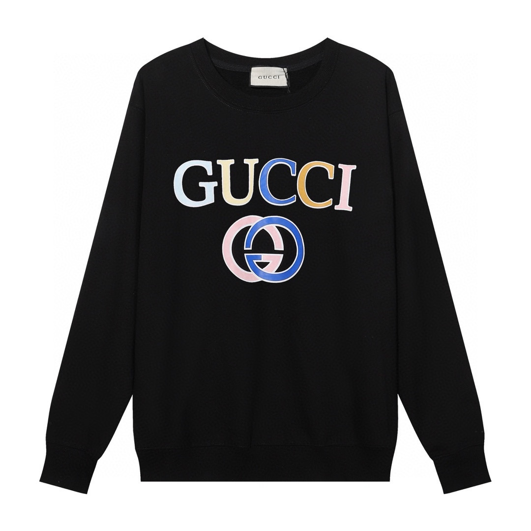 Replica GUCCI printed crew-neck hoodie