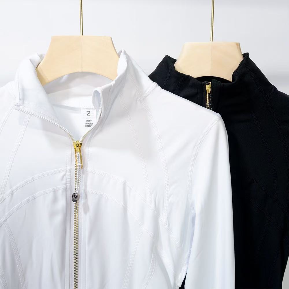 Lululemon gold zipper yoga wear