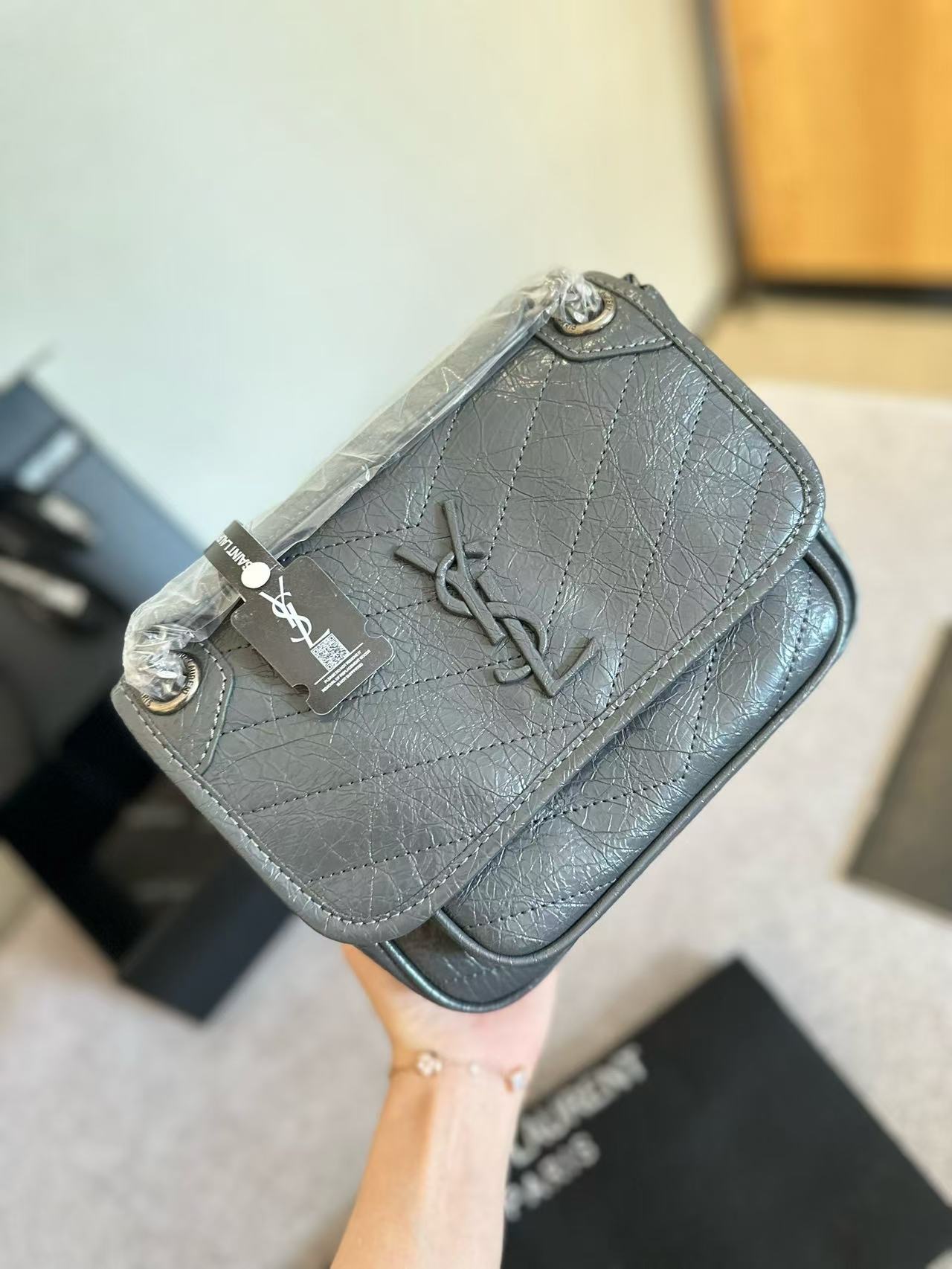 YSL Niki Monogram Logo Bag