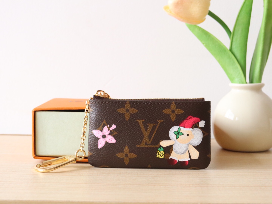 LV Charms Candy Factory Monogram Vivienne wallet card colder