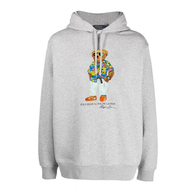 24 year Polo Bear hooded Ralph Lauren bear pullover hooded fleece sweatshirt