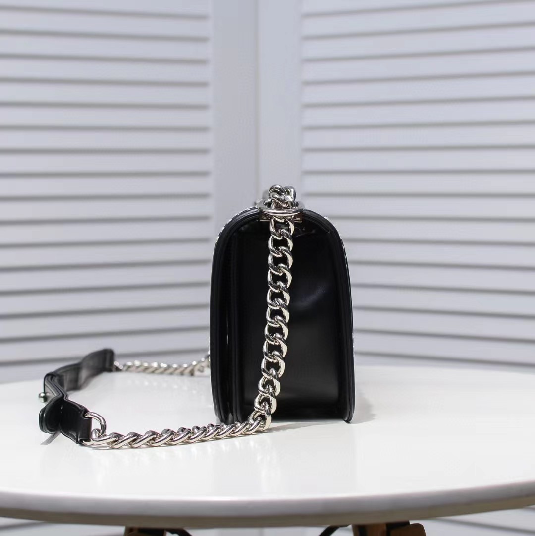 CHANEL 20 Leboy Embroidered Mini Bag with Chevron Pearl