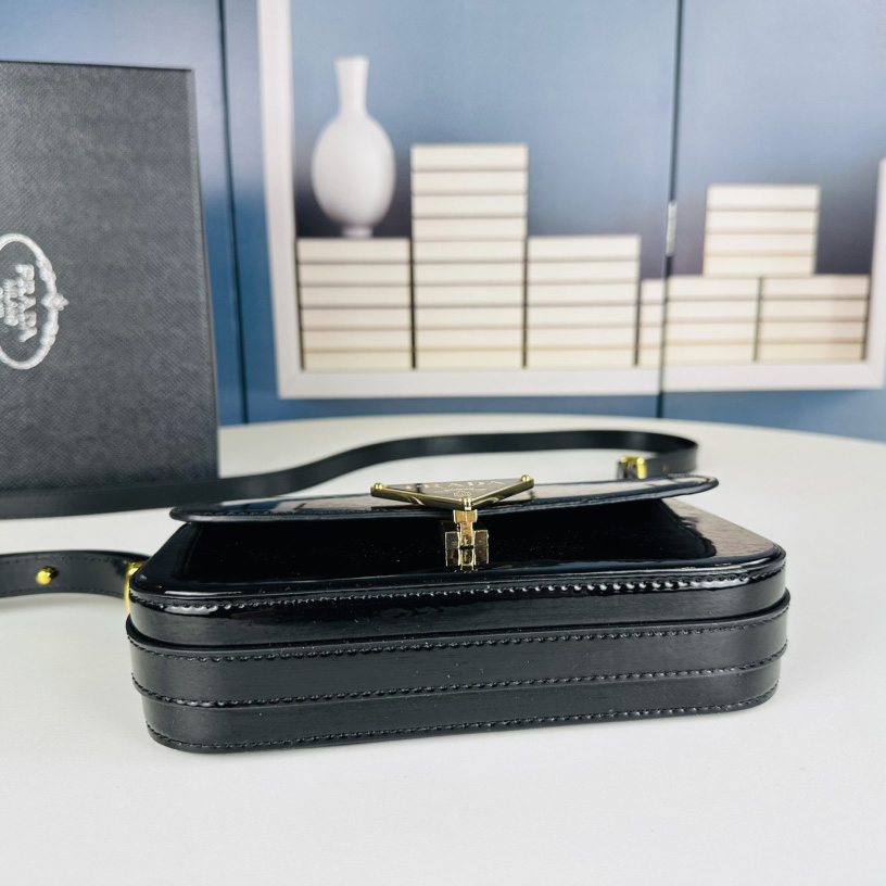 Prada soft calf crossbody bag