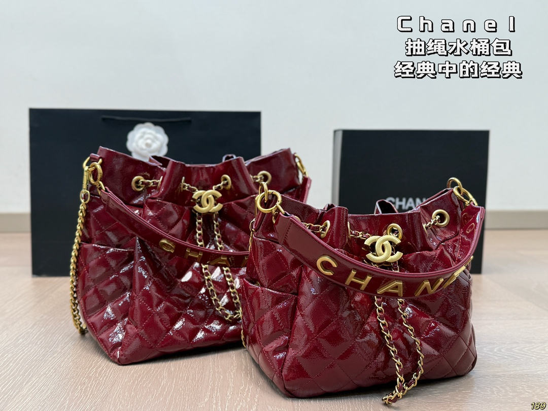 Replica -Chanel drawstring bucket bag