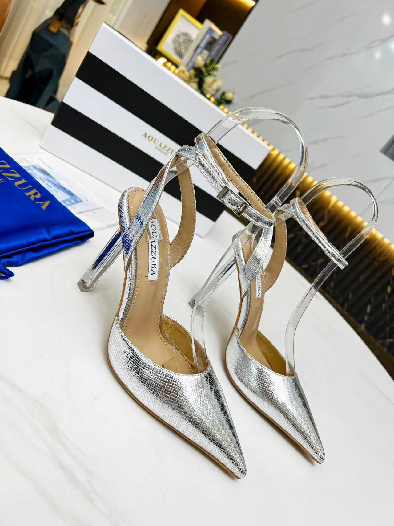 Aquazzura Crystal Heels