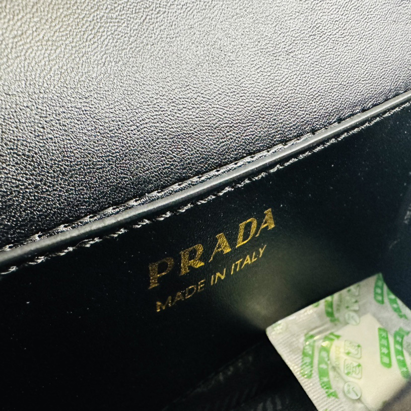 Prada soft calf crossbody bag
