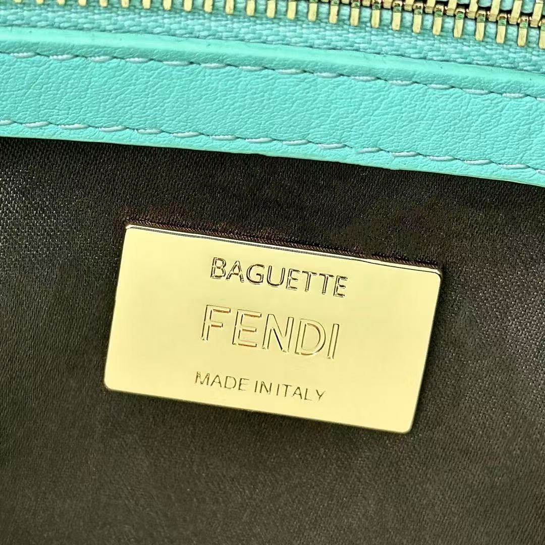 Fendi bead baguette bag hand-sewn