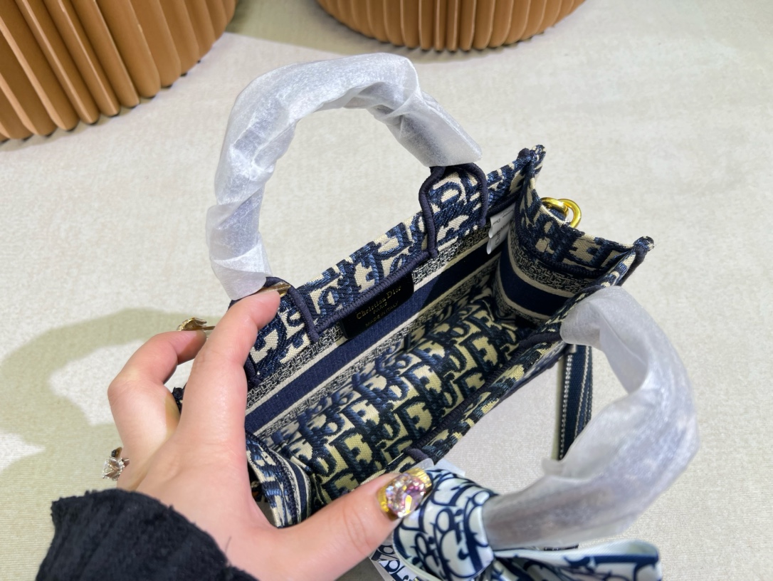 Replica DIOR Book Tote Oblique Canvas Mini Bag