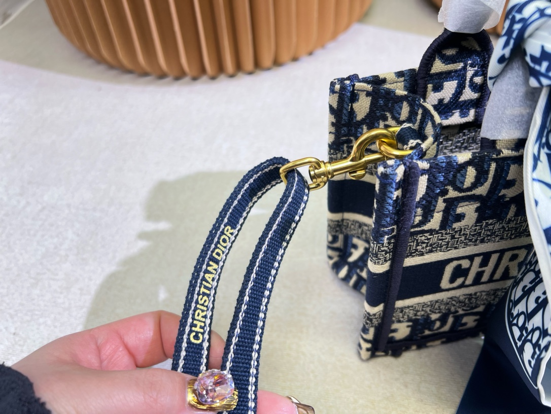 Replica DIOR Book Tote Oblique Canvas Mini Bag